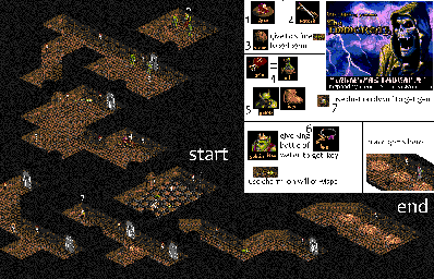 Thumbnail for a map of Level 2 for the Genesis game The Immortal.