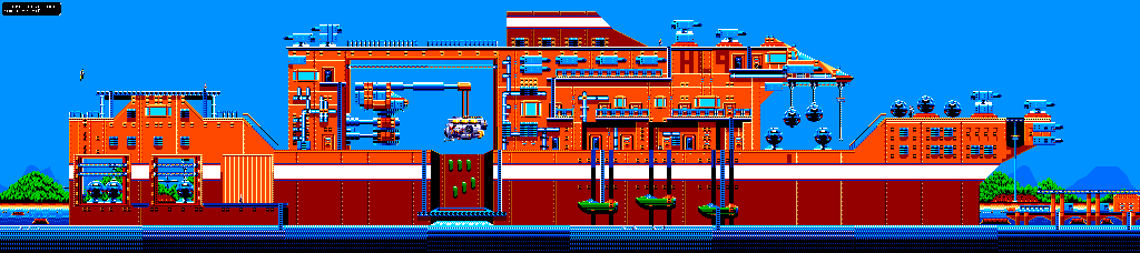 Thumbnail for a map of Mission 1 for the Genesis game James Bond: The Duel.