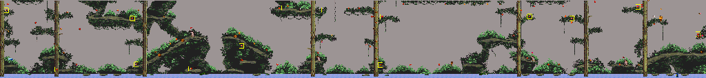 Thumbnail for a map of The River for the Genesis game The Jungle Book.
