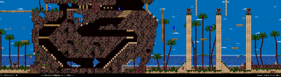 Thumbnail for a map of Alien Isle for the Genesis game Kid Chameleon.