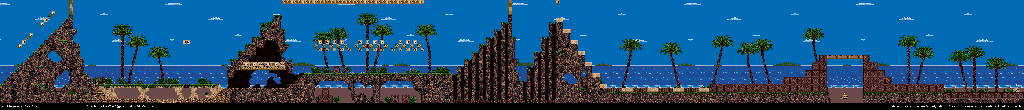 Thumbnail for a map of Crab Cove for the Genesis game Kid Chameleon.