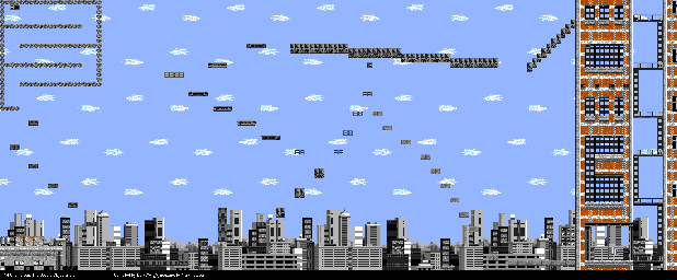 Thumbnail for a map of Deadly Skyscrapers for the Genesis game Kid Chameleon.
