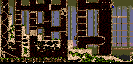 Thumbnail for a map of Devil's Marsh I for the Genesis game Kid Chameleon.