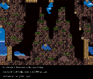 Thumbnail for a map of Elsewhere Via Crystal Crags I for the Genesis game Kid Chameleon.