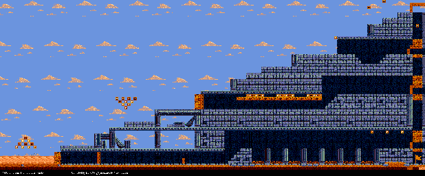 Thumbnail for a map of Forbidden Tombs for the Genesis game Kid Chameleon.