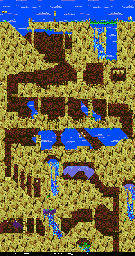 Thumbnail for a map of Highwater Pass I for the Genesis game Kid Chameleon.