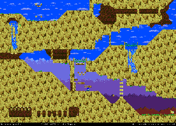 Thumbnail for a map of Highwater Pass II for the Genesis game Kid Chameleon.