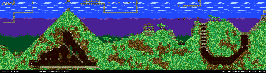 Thumbnail for a map of Hills Of Forever for the Genesis game Kid Chameleon.