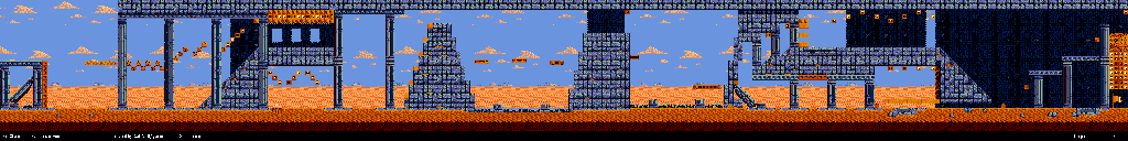 Thumbnail for a map of Pyramids Of Peril for the Genesis game Kid Chameleon.