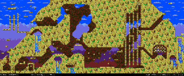 Thumbnail for a map of Secrets In The Rocks for the Genesis game Kid Chameleon.