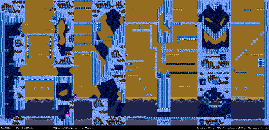 Thumbnail for a map of Shimmering Caves for the Genesis game Kid Chameleon.