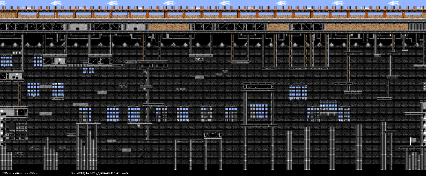Thumbnail for a map of Sinister Sewers for the Genesis game Kid Chameleon.