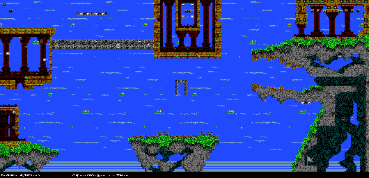 Thumbnail for a map of Skydragon Castle I for the Genesis game Kid Chameleon.