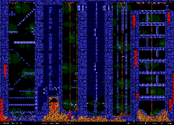 Thumbnail for a map of Stairway To Oblivion for the Genesis game Kid Chameleon.