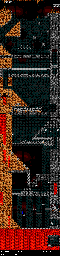 Thumbnail for a map of Under Skull Mountain I for the Genesis game Kid Chameleon.