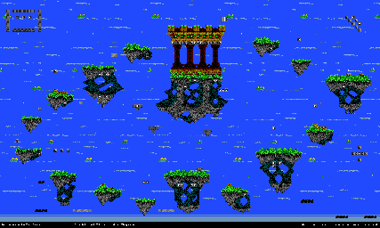Thumbnail for a map of Wind Castles I for the Genesis game Kid Chameleon.