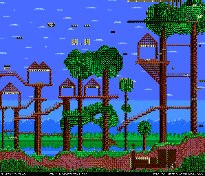 Thumbnail for a map of Woods Of Despair I for the Genesis game Kid Chameleon.