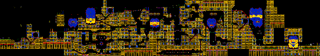 Thumbnail for a map of Casino Night Zone 2 for the Genesis game Knuckles The Echidna In Sonic The Hedgehog 2.