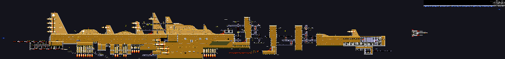 Thumbnail for a map of Wing Fortress Zone for the Genesis game Knuckles The Echidna In Sonic The Hedgehog 2.