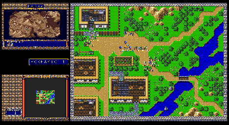 Thumbnail for a map of Scenario 01 for the Genesis game Langrisser Hikari II.