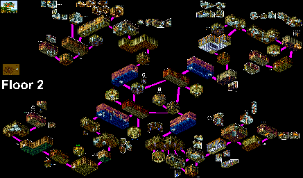 Thumbnail for a map of Floor 2 for the Genesis game Light Crusader.