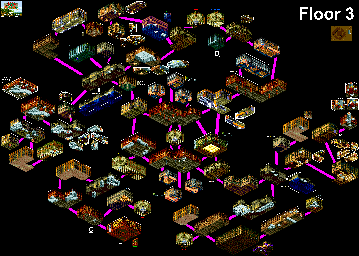 Thumbnail for a map of Floor 3 for the Genesis game Light Crusader.