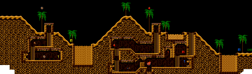 Thumbnail for a map of Extra Stage 2 (SNDS) for the Genesis game The Lost Vikings.