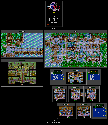 Thumbnail for a map of Azado for the Genesis game Lunar: Eternal Blue.