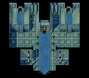 Thumbnail for a map of Blue Spire 1F (Secret Passage Open) for the Genesis game Lunar: Eternal Blue.