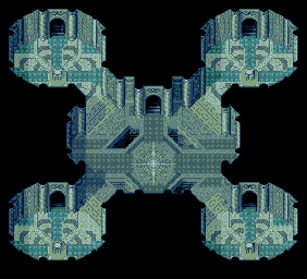 Thumbnail for a map of Blue Spire 3F for the Genesis game Lunar: Eternal Blue.