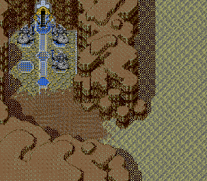 Thumbnail for a map of Blue Spire Entrance (Open) for the Genesis game Lunar: Eternal Blue.