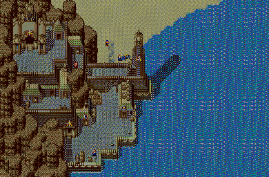 Thumbnail for a map of Dalton (Animated) for the Genesis game Lunar: Eternal Blue.