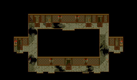 Thumbnail for a map of Ghost Manor Manor 1F Hall for the Genesis game Lunar: Eternal Blue.