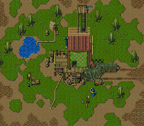Thumbnail for a map of Hiro's House Hiro's Yard for the Genesis game Lunar: Eternal Blue.