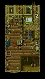 Thumbnail for a map of Hiro's House (No Boat) (Animated) for the Genesis game Lunar: Eternal Blue.