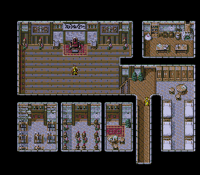 Thumbnail for a map of Horam Drunken Dojo for the Genesis game Lunar: Eternal Blue.