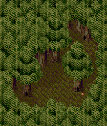Thumbnail for a map of Illusion Woods 3F for the Genesis game Lunar: Eternal Blue.