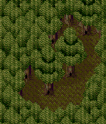 Thumbnail for a map of Illusion Woods 7F for the Genesis game Lunar: Eternal Blue.