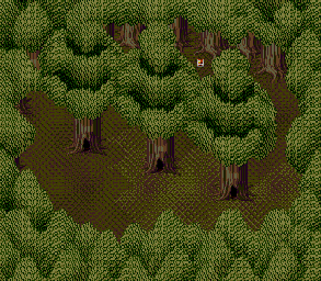 Thumbnail for a map of Illusion Woods 8F for the Genesis game Lunar: Eternal Blue.
