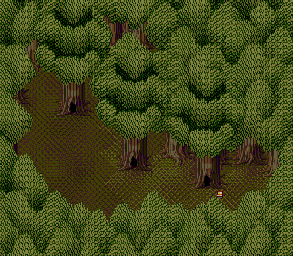 Thumbnail for a map of Illusion Woods 9F for the Genesis game Lunar: Eternal Blue.