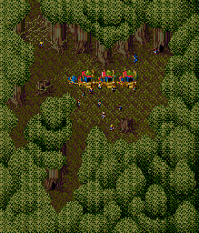 Thumbnail for a map of Illusion Woods Ill Woods Clearing for the Genesis game Lunar: Eternal Blue.