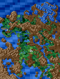 Thumbnail for a map of Katarina Zone East Overworld (Unmarked) for the Genesis game Lunar: Eternal Blue.