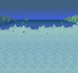 Thumbnail for a map of Katarina Zone West Battle Background (North) 2 for the Genesis game Lunar: Eternal Blue.