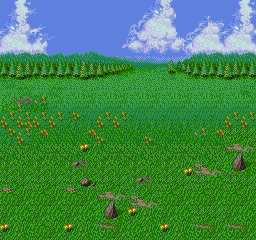 Thumbnail for a map of Katarina Zone West Battle Background (South) 2 for the Genesis game Lunar: Eternal Blue.