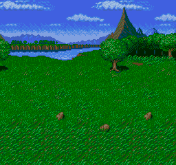 Thumbnail for a map of Katarina Zone West Battle Background (South) 5 for the Genesis game Lunar: Eternal Blue.