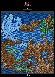 Thumbnail for a map of Katarina Zone West Overworld for the Genesis game Lunar: Eternal Blue.