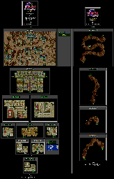 Thumbnail for a map of Larpa Village & Larpa Secret Pass for the Genesis game Lunar: Eternal Blue.