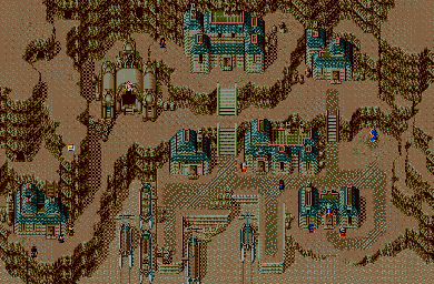 Thumbnail for a map of Larpa Village for the Genesis game Lunar: Eternal Blue.