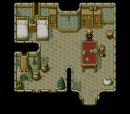 Thumbnail for a map of Larpa Village Larpa - Ben's House for the Genesis game Lunar: Eternal Blue.
