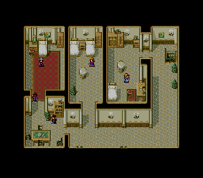 Thumbnail for a map of Larpa Village Larpa Mayor 2F for the Genesis game Lunar: Eternal Blue.